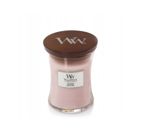 Scented Candle, Medium WOODWICK Rosewood 275 g, 1 piece