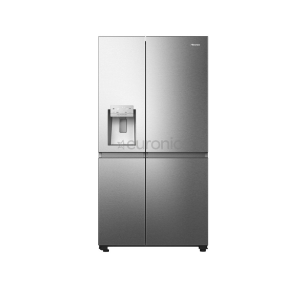 Hisense, No Frost, Water & Ice dispenser, 632 L, 179 cm, nerūsējošā tērauda - SBS ledusskapis