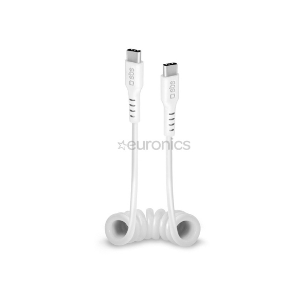SBS Charging Data Cable, USB-C - USB-C, white - Cable