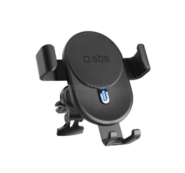 SBS, 10 W, black - Wireless car charger / phone holder