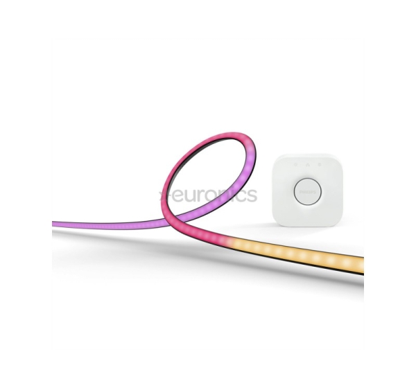 Philips Hue Play Gradient PC Lightstrip, 24''-27'' + мост, черный/белый - Умная светодиодная лента для монитора
