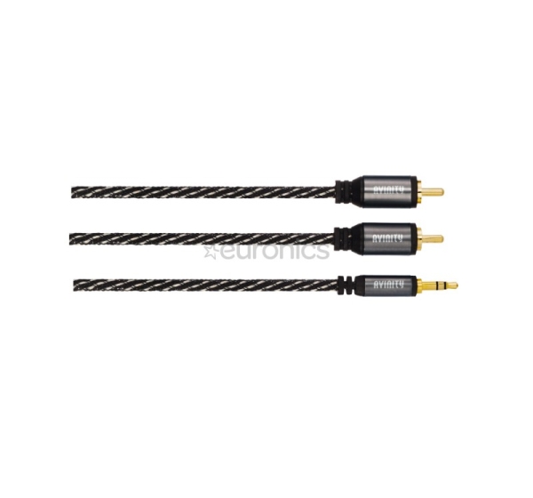 Avinity 2 RCA - 3,5mm, 1.5 m, black/gray - Audio cable