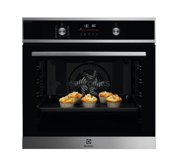 Electrolux SteamBake 600, pyrolytic cleaning, 72 L, stainless steel - Built-in Oven