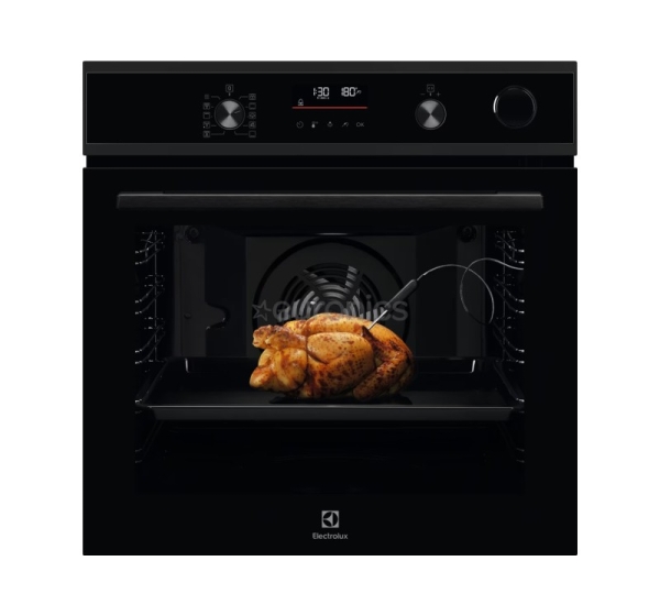 Electrolux SteamCrisp 700, 72 L, pyrolytic cleaning, 45 functions, black - Built-in steam oven