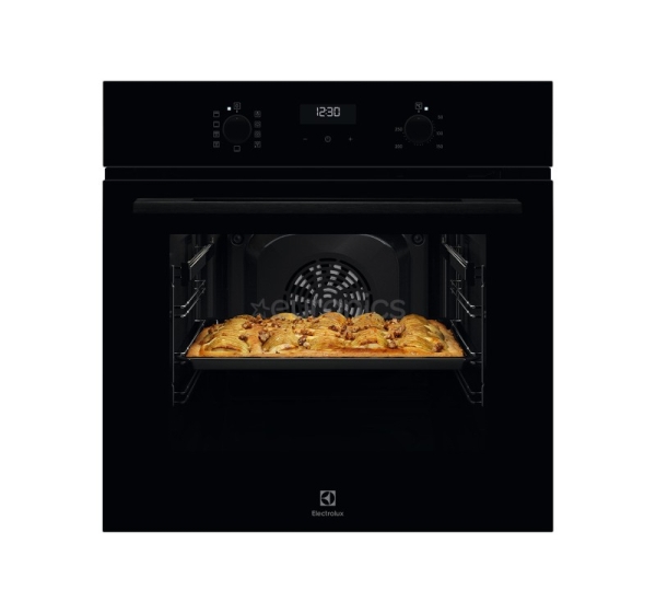 Electrolux 600 SteamBake, 65 L, black - Built-in oven