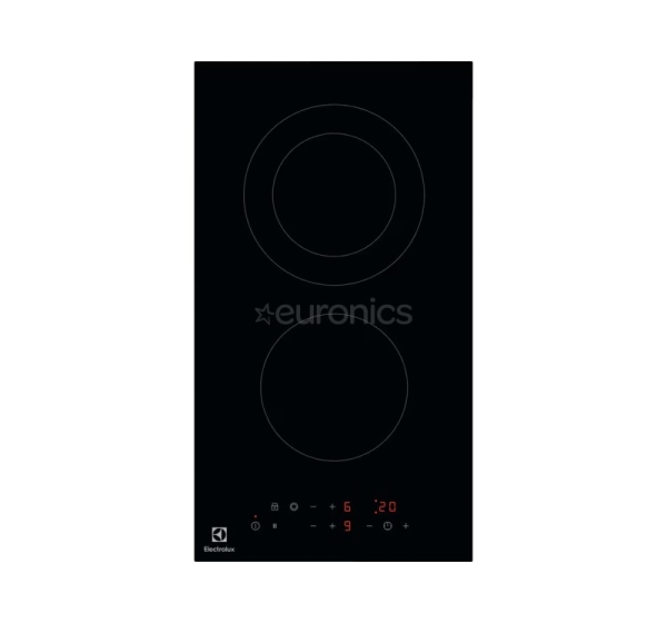 Electrolux 300 Domino, frameless, width 29 cm, black - Built-in ceramic hob