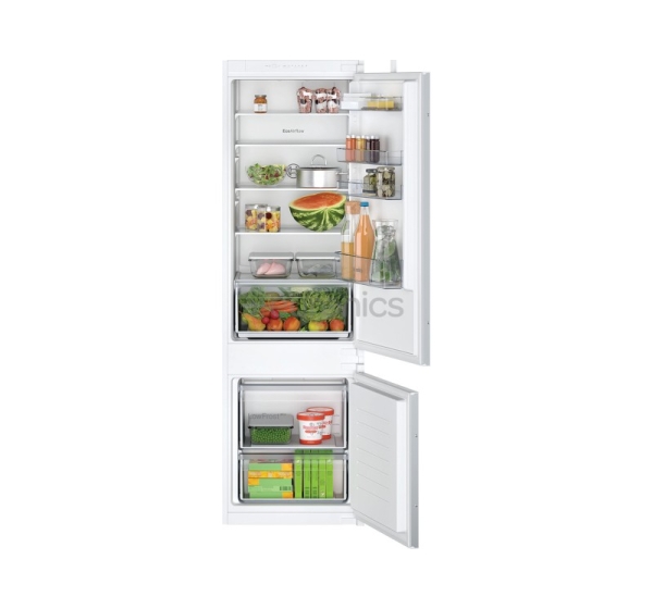 Bosch, Series 2, 270 L, height 178 cm - Built-in refrigerator