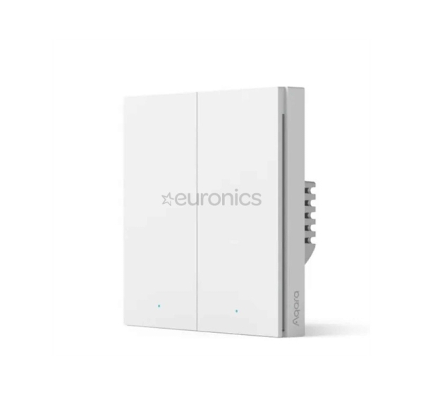 Aqara Smart Wall Switch H1, bez nulles, dubultslēdzis - Viedais slēdzis