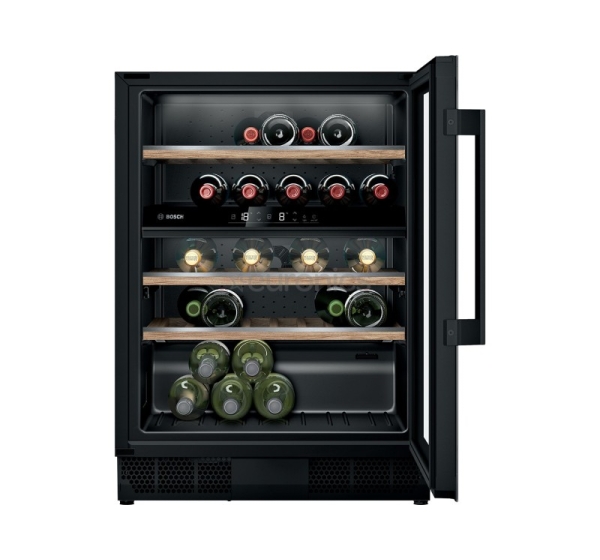 Bosch Series 6, 44 bottles, height 82 cm, black - Built-in Wine Cooler