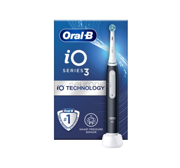 Braun Oral-B iO3, matēta melna - Elektriskā zobu birste