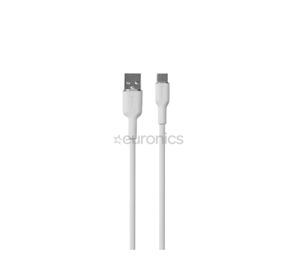 Puro Soft, USB-A / USB-C, 1.5 m, white - Cable