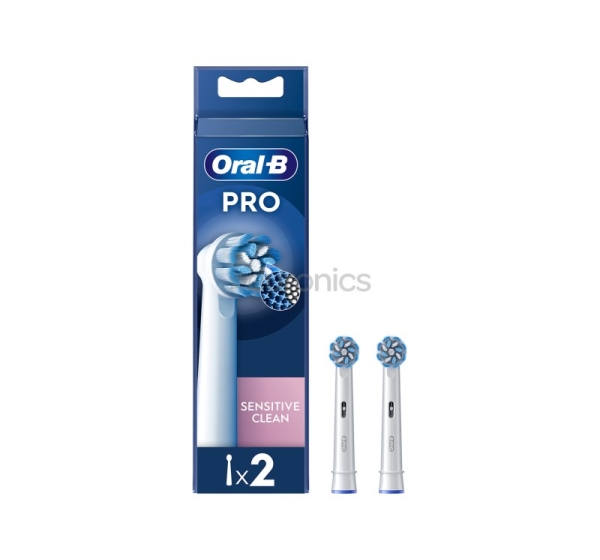 Braun Oral-B Sensitive Clean Pro, 2 pcs., white - Spare brushes