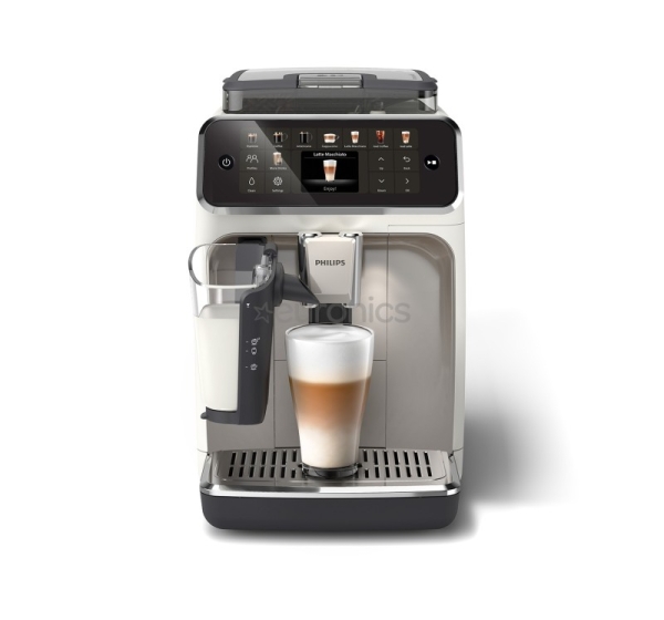 Philips LatteGo Series 5500, хромированный белый - Кофемашина