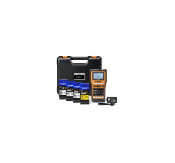 BROTHER PT-E560BTSP LABEL THERMO PRINTER PORTABLE, USB, BT, CUTTER + 4 TZE TAPES
