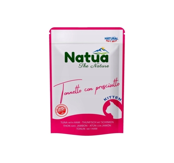 NATUA Kitten tuna with ham - wet cat food - 70g
