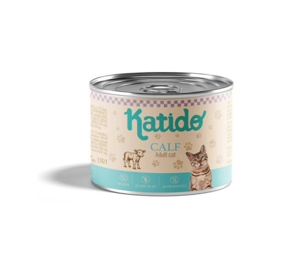 KATIDO Calf - wet cat food - 200g