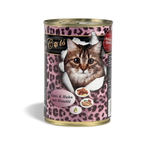 O’CANIS Goose and chicken with safflower oil - wet cat food - 400g