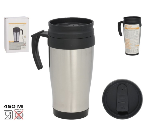Tērauda termokrūze 450 ml 16,5 x 11,5 x 8 cm KITCHEN&GO