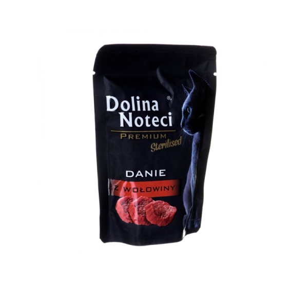 Dolina Noteci Premium Sterilised Beef dish - wet food for sterilised cats - 85g