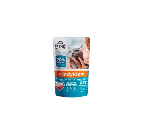 FRENDI Pieces in turkey sauce - wet cat food - 100 g