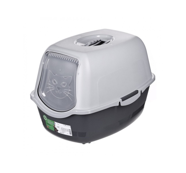 DIAMENTIQ BAYA light grey/dark grey - cat litter box - 55,5 x 40 x 38,7 cm