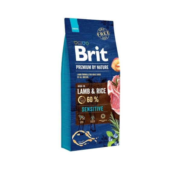 BRIT Premium by Nature Sensitive Lamb with rice - dry dog food - 15 kg