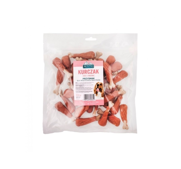PETITTO Chicken legs - dog treat - 500g