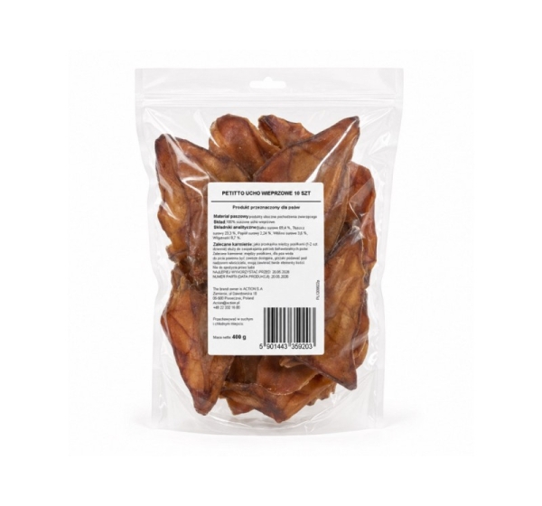 PETITTO pig ear Mono - treat for dogs - 10 pcs