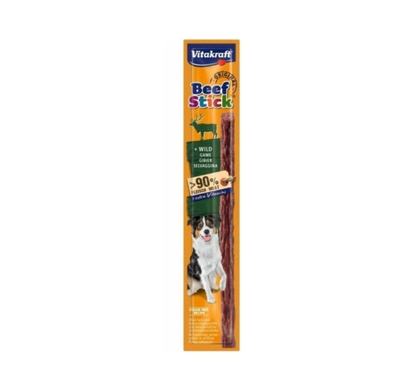 VITAKRAFT Beef Stick Game - dog treat - 12g