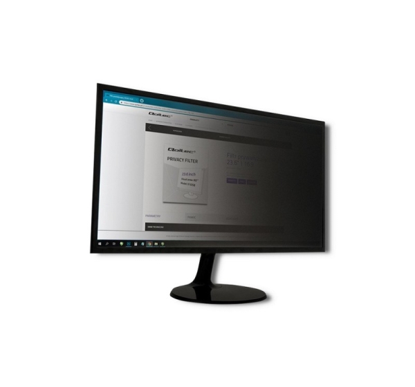 Qoltec 51058 display privacy filter 59.9 cm (23.6") Monitor
