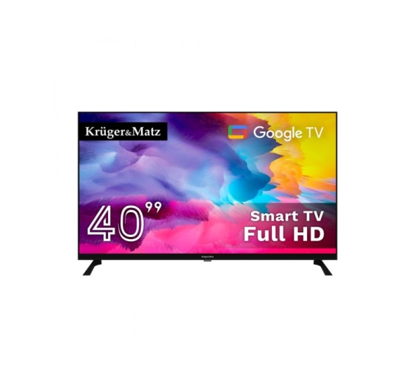 Telewizor Kruger&Matz 40" FHD Google TV 5.0, DVB-T2/S2/T/C H.265 HEVC