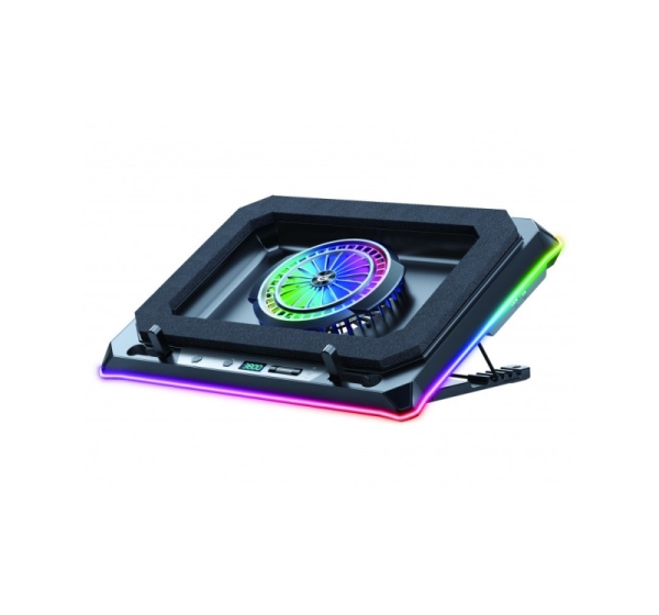 Conceptronic THYIA04B Gaming Laptop Cooling Pad, RGB, Sealed Foam, Mobile Holder