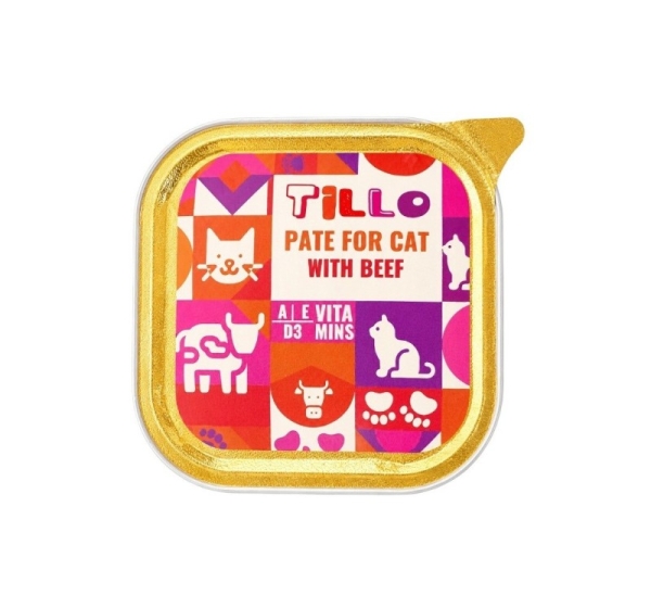 TILLO Pate Beef - wet cat food - 100g