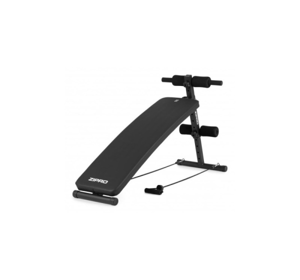 ZIPRO SLANT Flat weight training bench Adjustable backrest Gym, Home Black