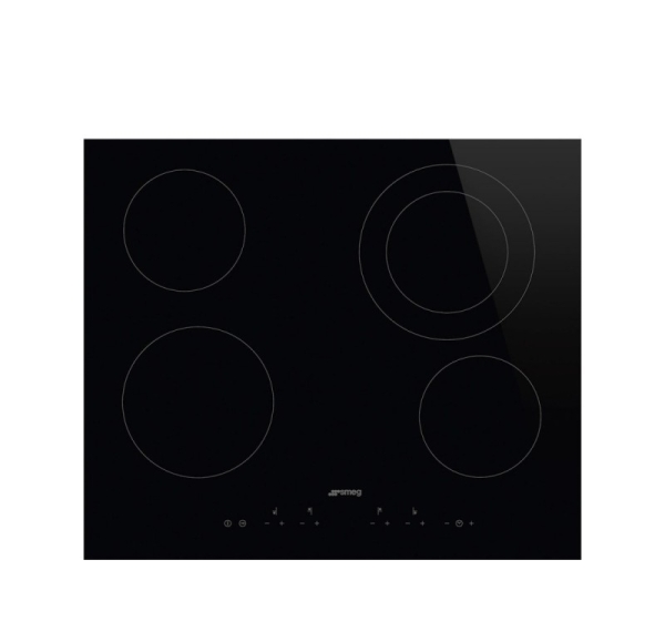 Smeg Universal SE364ETD hob Black Built-in 60 cm Ceramic hob 4 zone(s)