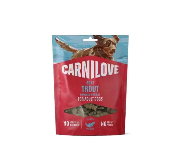 CARNILOVE Soft Trout enriched with dill - dog treat - 200g