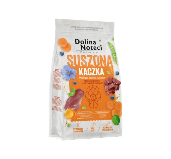 DOLINA NOTECI Premium Dried Duck - dried food for dogs - 9kg