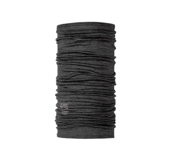 Buff Merino Wool Neckwear Grey