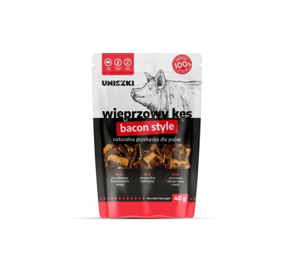 UNISZKI Pork bite – dog treat – 40 g