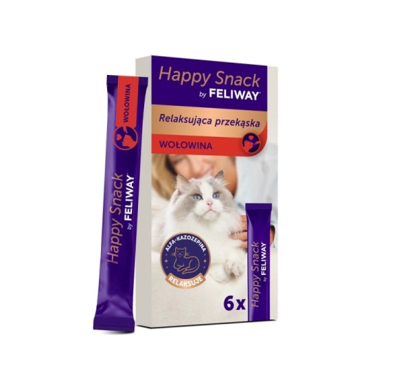 CEVA Happy Snack by Feliway Beef - cat treats - 6x15g