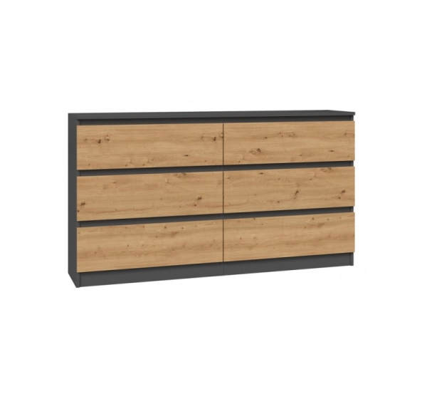 Topeshop M6 140 ANT/ART KPL chest of drawers