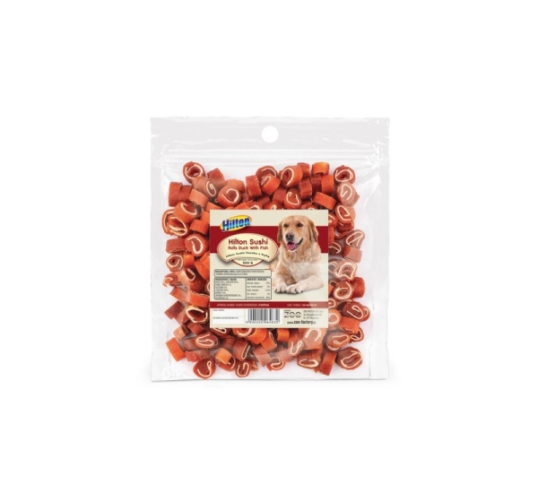 HILTON Sushi Rolls duck with fish - Dog treat - 500 g