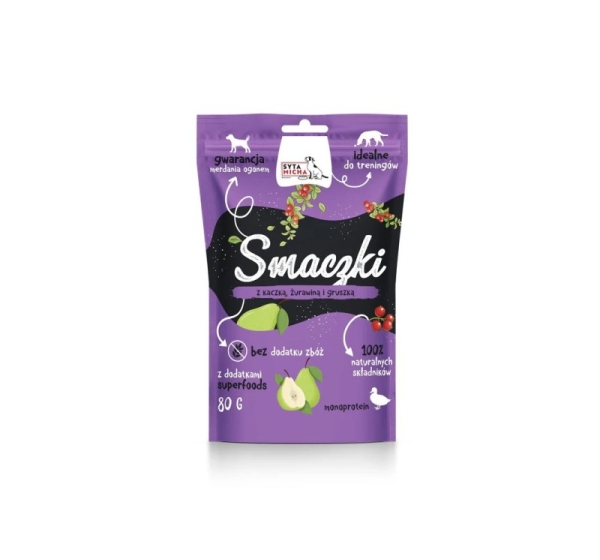 SYTA MICHA Duck, cranberry and pear treats - dog treat - 80 g