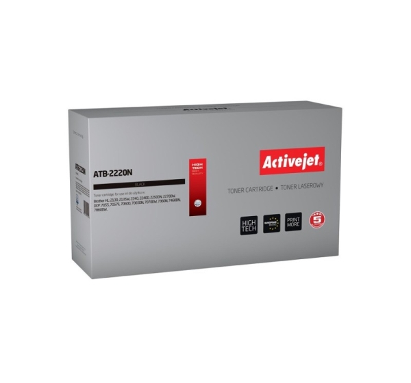 Activejet ATB-2220N Toner (Replacement for Brother TN-2220, TN2220/TN-2010, TN2010; Supreme; 2600 pages; black)