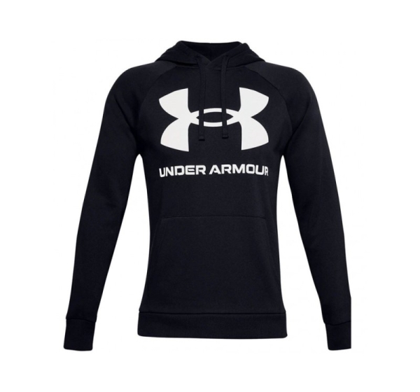 Under Armour Men's Rival Fleece Big Logo HD Sweatshirt Black 1357093 001