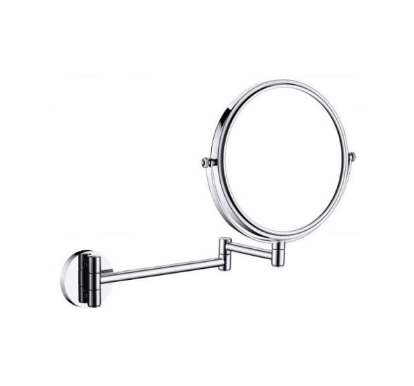 Cosmetic mirror on a movable arm - double-sided