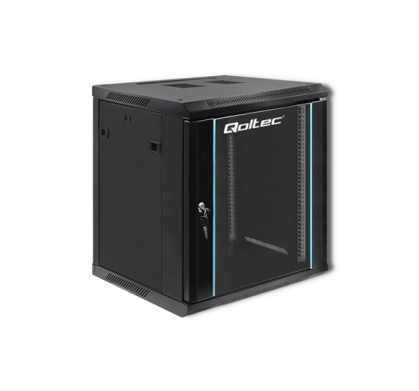 Qoltec 19" RACK cabinet 12U 600 x 635 x 600 Black