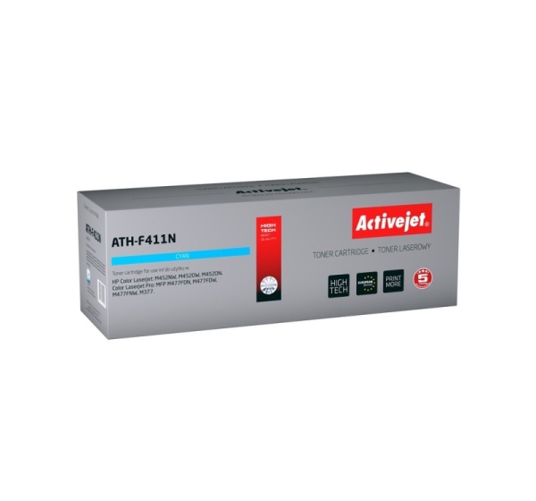 Activejet ATH-F411N toner (replacement for HP 410A CF411A; Canon CRG 046 C 1249C002; Supreme; 2300 pages; cyan)