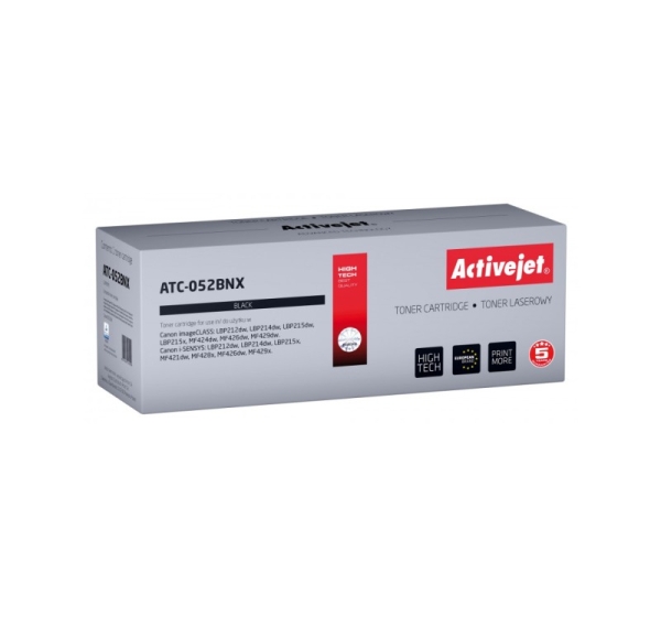 Activejet ATC-052BNX toner (replacement for Canon CRG 052H XL; Supreme; 9200 pages; black)
