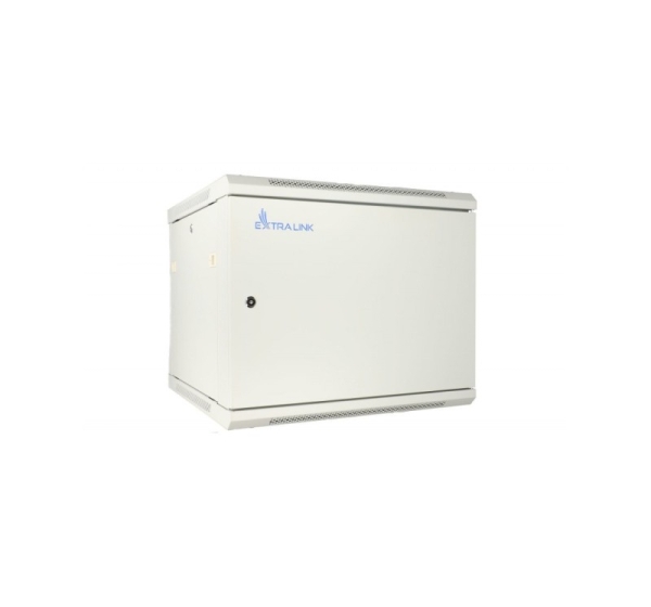 Extralink Rackmount cabinet 9U 600x600 ASP Gray wall mounted, metal door